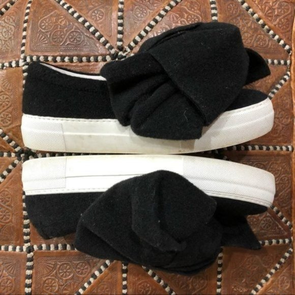 Joshua Saunders Oversized Bow Slip On Sneakers - Picture 4 of 8